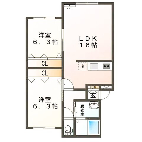 Ｍハイツ高砂２２の間取り