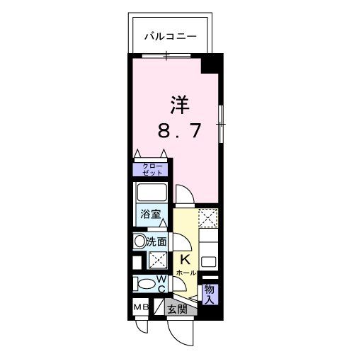 府中市白糸台のマンションの間取り