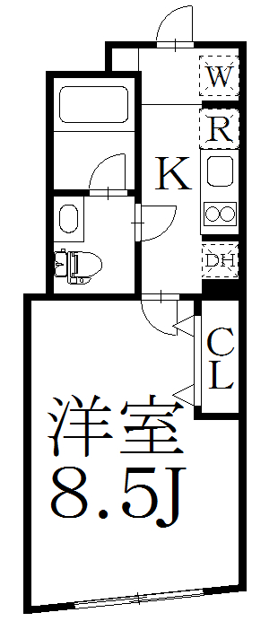 VERT COURT ARAIYAKUSHIの間取り