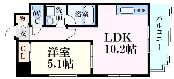 広島市西区南観音町のマンションの間取り