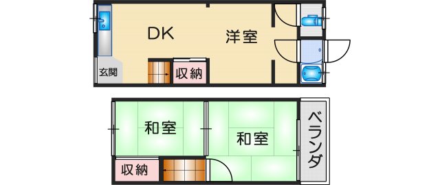 豊中市若竹テラスの間取り