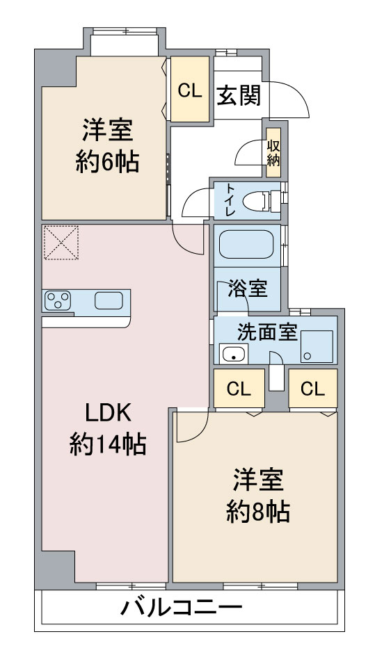 ラ．フォーレ杁ヶ池の間取り