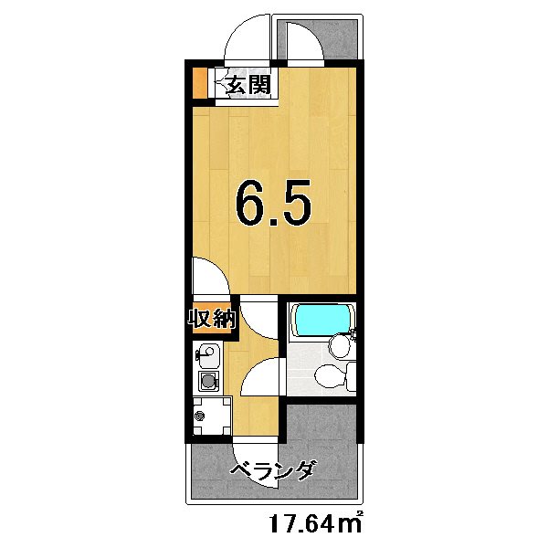 DETOM-1北山レディースの間取り