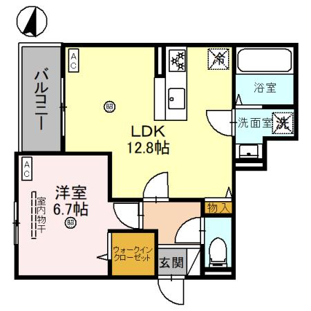 アルコイリス上筒井の間取り