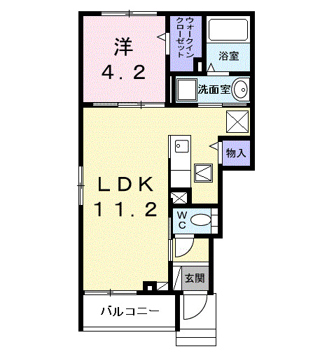 フィオーレ　Iの間取り