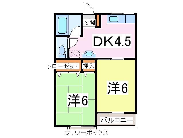 ニュー駅前ハイツの間取り