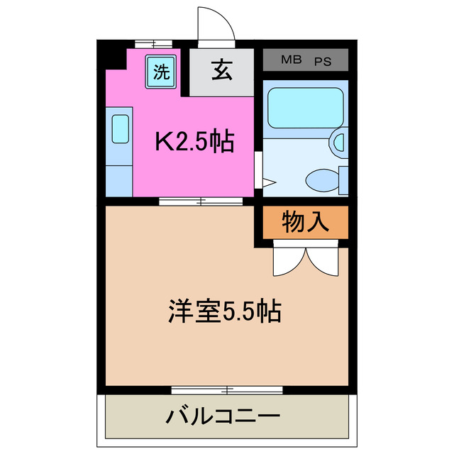 コーポ北斗の間取り