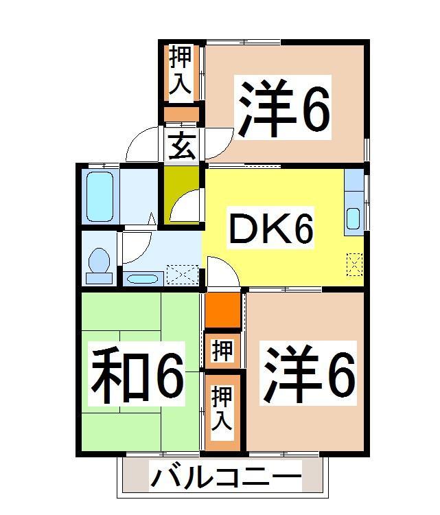 セジュール長橋の間取り