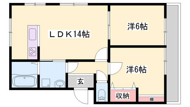 高島ハイツの間取り