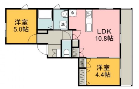 アーバンテラス東千田の間取り