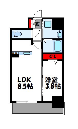 Forbis原町駅前の間取り