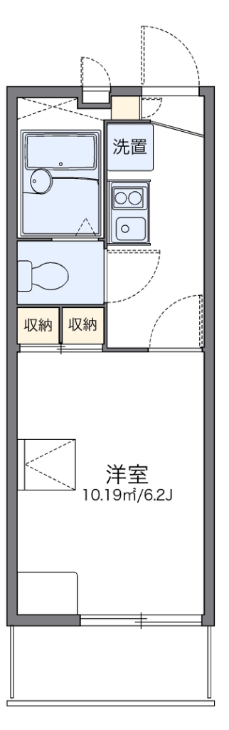 尼崎市西長洲町のマンションの間取り