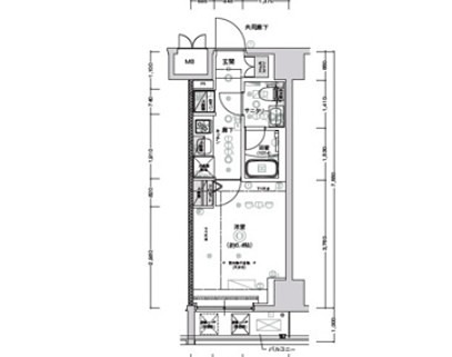 クレストタップ新横浜の間取り