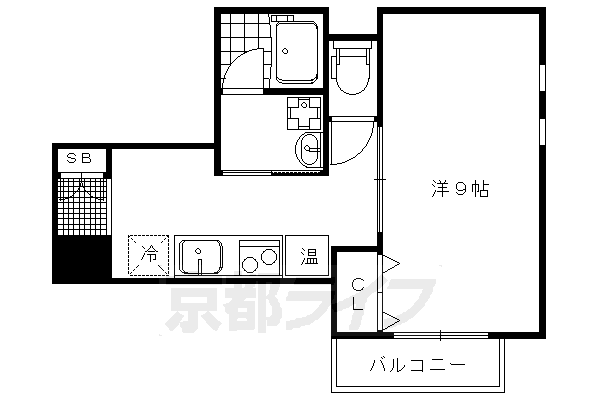 ドルフソレイユ鞍馬口の間取り