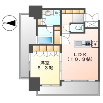 ローレルタワー名古屋栄(ローレルタワーナゴヤサカエ)の間取り