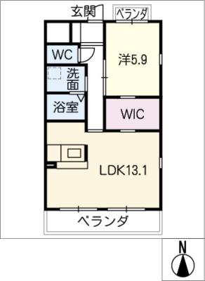 ハイツＭ　IIの間取り