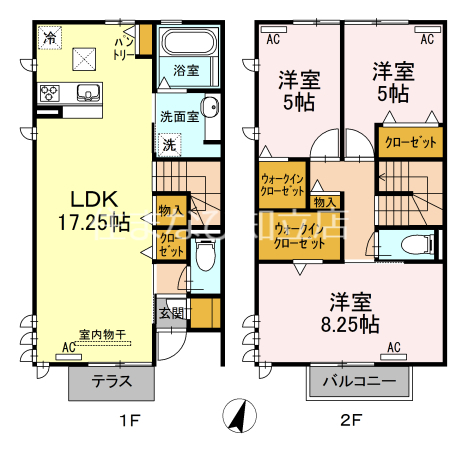 クオーレ小山の間取り