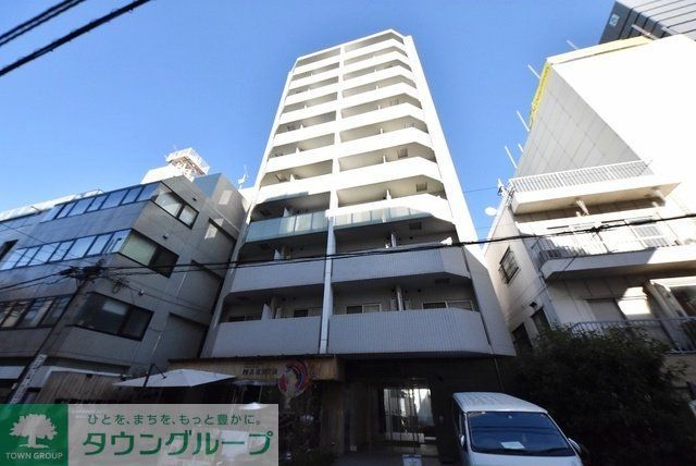 【渋谷区宇田川町のマンションの建物外観】