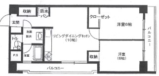 【板橋区本町のマンションの間取り】