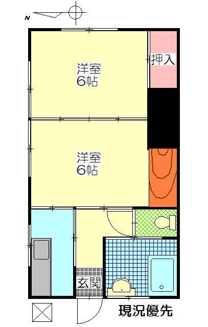 岸本アパートの間取り