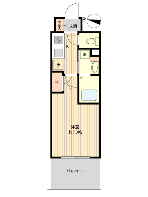 仙台市青葉区上杉のマンションの間取り