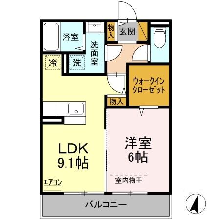 D-room住吉の間取り