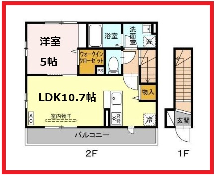 エヌエスハイツ伊吹の間取り