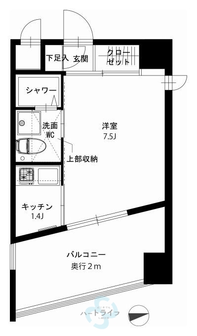 福岡市早良区祖原のマンションの間取り