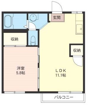 コーポ新船橋Ａの間取り