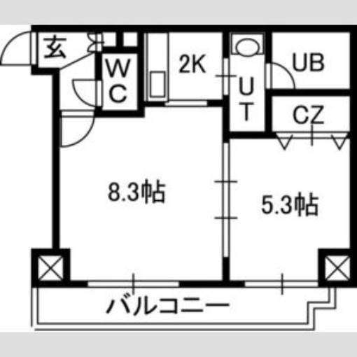Treasure　Court　Aの間取り