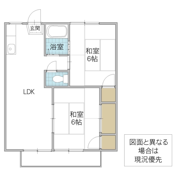 ホワイトビレッジ牛久Ｆ_間取り_0