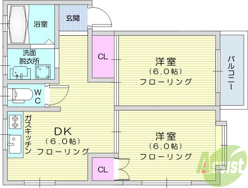 コーポチャイルドの間取り