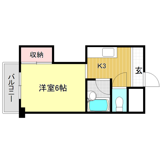 コーポ舟入川の間取り