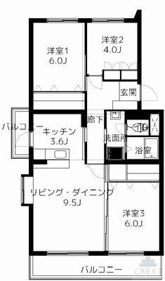 AREAS福山港町の間取り