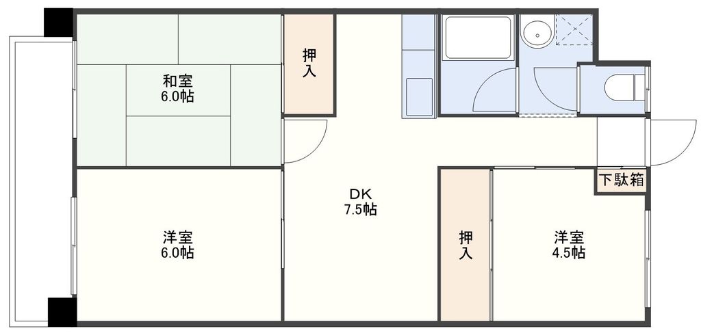 グリーンヒルハイツの間取り