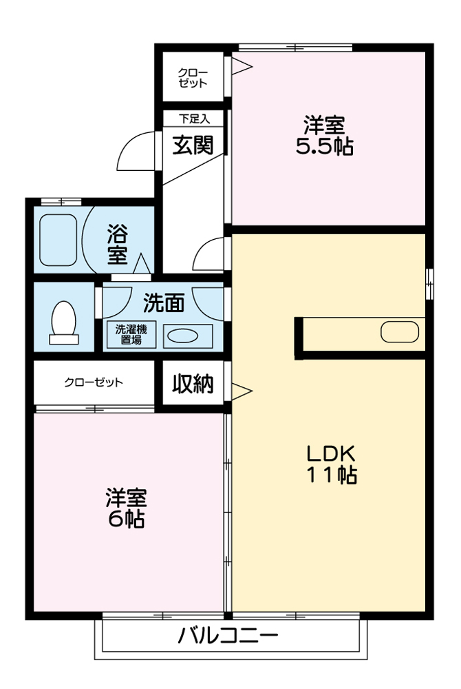 クラフト　２番館の間取り