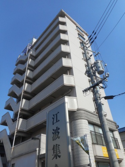 広島市中区江波南のマンションの建物外観