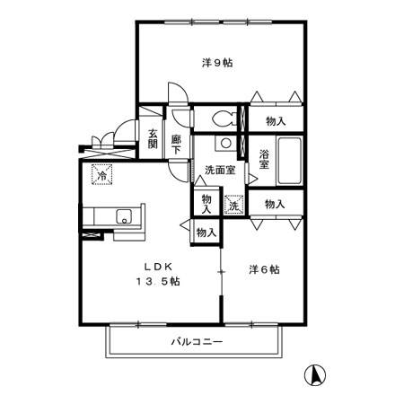 リビングタウン弥生が丘A棟の間取り