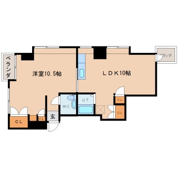 平和通りハイツの間取り