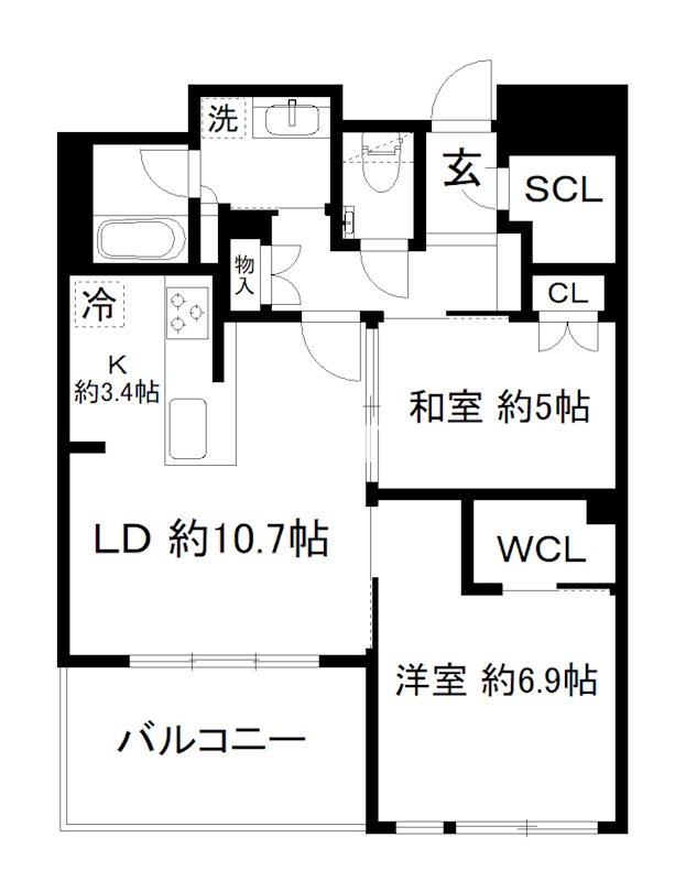 ザ・レジデンス京都祇園八坂通の間取り