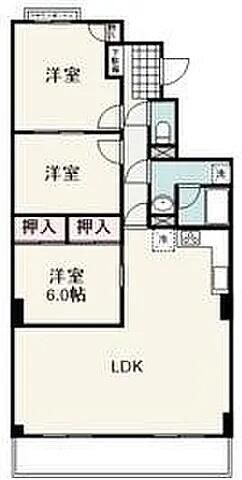 静岡市葵区紺屋町のマンションの間取り