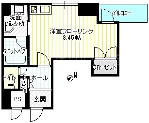 横浜市鶴見区生麦のマンションの間取り