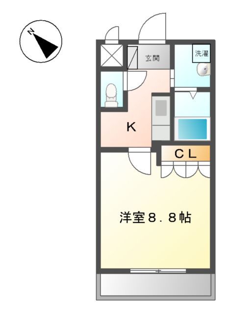 伊豆の国市守木のアパートの間取り