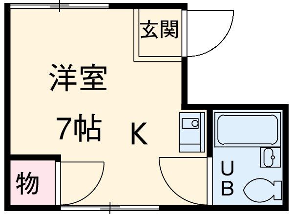 岡崎市連尺通のマンションの間取り