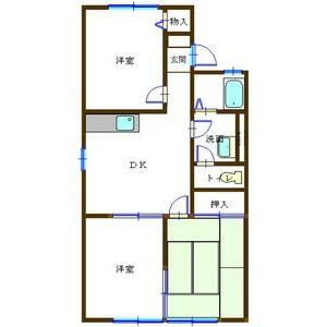 揖保郡太子町竹広のアパートの間取り