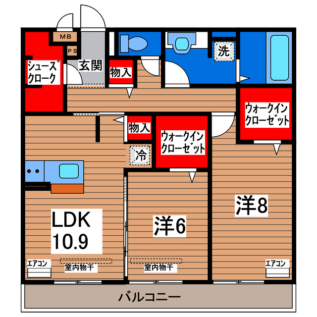 ビスタローマの間取り