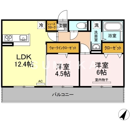 ゼンティール川崎地の間取り