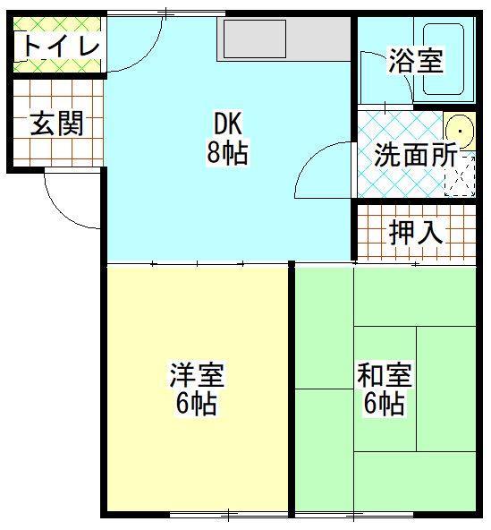 コーポ鳥海の間取り