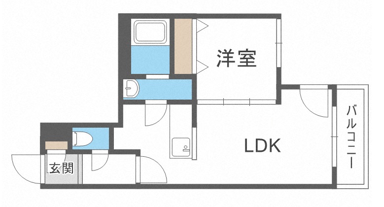 ＭＯＣＡ（モカ・豊平区）の間取り