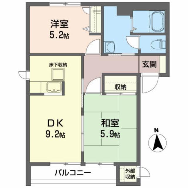 ボナールＢの間取り